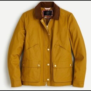 NEW JCREW Barn jacket yellow w. Corduroy